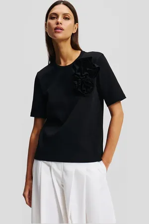 Karl Lagerfeld T-shirt bawełniany damski kolor A2W17110