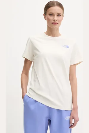 The North Face T-shirt bawełniany Tailgrid Infill damski kolor NF0A8C4W9731