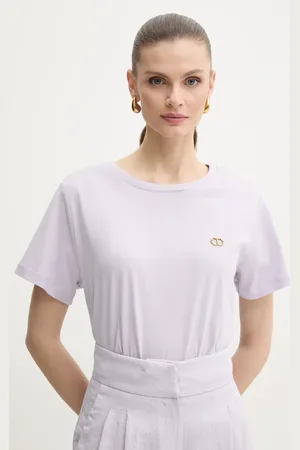 Twin-Set T-shirt bawełniany damski kolor 251TT2040