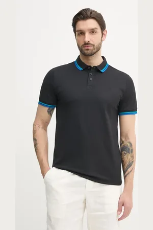 Guess Polo męski kolor gładki