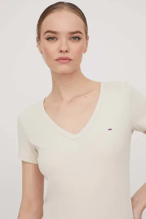 Tommy Hilfiger T-shirt damski kolor DW0DW17385