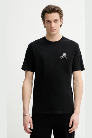 The Kooples T-shirt bawełniany męski kolor z aplikacją HTSC30029K