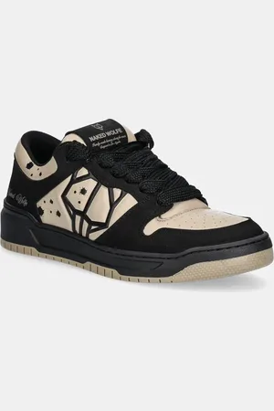 Naked Wolfe Sneakersy skórzane CM-00 kolor CM-00 Black Nubuck Latte Lth