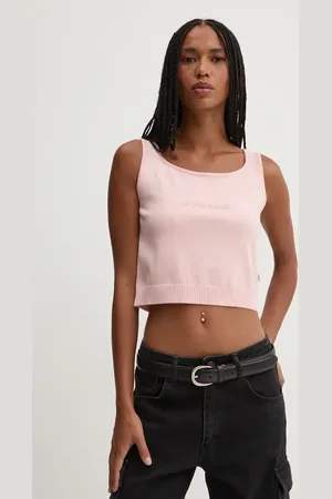 Guess Top z domieszką jedwabiu kolor W4BR17 Z3HO2