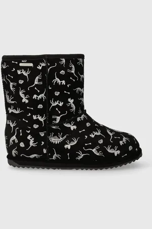 Emu Buty zimowe skórzane dziecięce K12948 Reflective Dino Brumby kolor