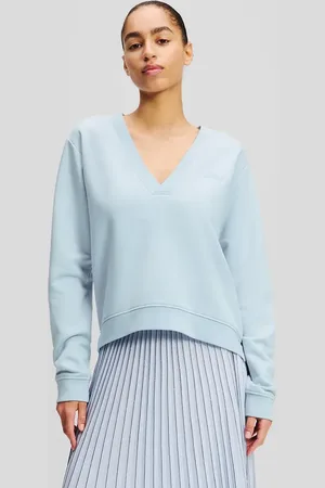 Karl Lagerfeld Bluza damskie kolor gładka A2W20038