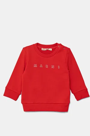 Marni Bluza bawełniana niemowlęca MS319B SWEAT-SHIRT kolor z nadrukiem M01437