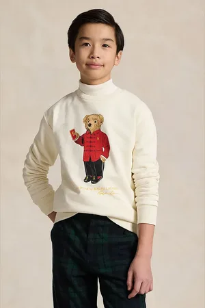 Ralph Lauren Bluza bawełniana dziecięca kolor z nadrukiem 323961412001