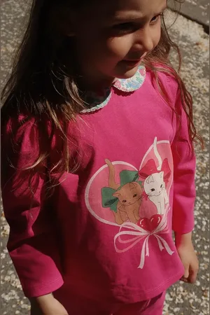 Konges Sløjd Bluzka bawełniana dziecięca BABETTE BLOUSE GOTS kolor z nadrukiem KS102559