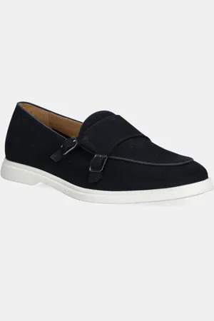 HUGO BOSS Mokasyny zamszowe Sienne męskie kolor 50541760