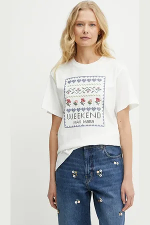 Max Mara T-shirt bawełniany damski kolor 2515971041600