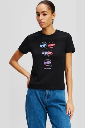 Karl Lagerfeld T-shirt bawełniany damski kolor A2W17112