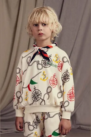 Mini Rodini Bluza dziecięca Nautical kolor wzorzysta