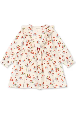 Konges Sløjd Sukienka dziecięca BASIC FRILL DRESS GOTS kolor mini rozkloszowana KS102627