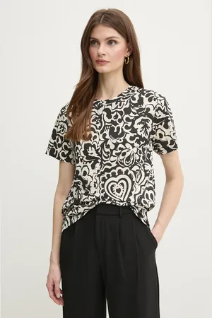 Max Mara T-shirt bawełniany damski kolor 2515971012600