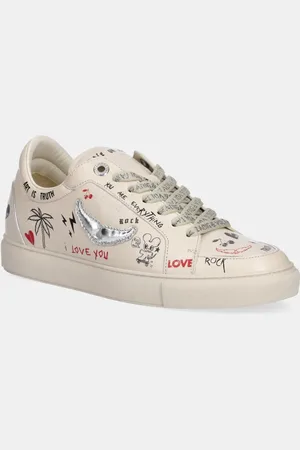 Zadig & Voltaire Sneakersy skórzane Fly On Love damskie kolor SWSN01568