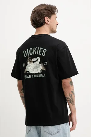 Dickies T-shirt bawełniany męski kolor z nadrukiem DK0A4Z99BLK1