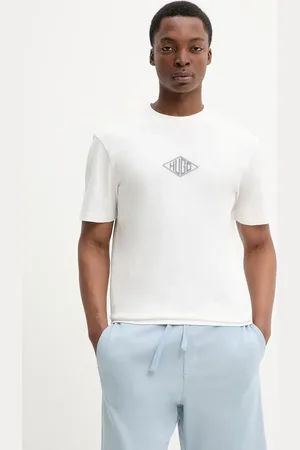 HUGO BOSS T-shirt bawełniany męski kolor z aplikacją 50534951