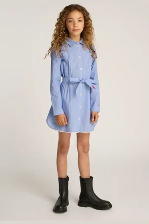 Tommy Hilfiger Sukienka bawełniana dziecięca kolor mini prosta KG0KG08335
