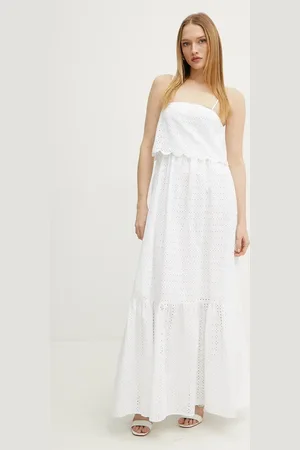 Silvian Heach Sukienka bawełniana LUMA kolor maxi rozkloszowana GPP25239VE