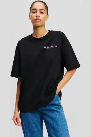 Karl Lagerfeld T-shirt bawełniany damski kolor A2W17113