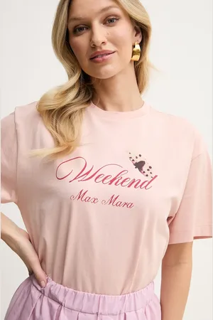 Max Mara T-shirt bawełniany damski kolor 2515971032600