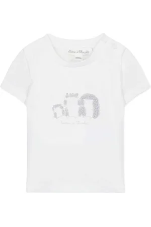 Tartine Et Chocolat T-shirt bawełniany niemowlęcy kolor z aplikacją