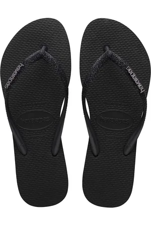 Havaianas Japonki SLIM GLITTER II damskie kolor na płaskim obcasie 4146975.1069