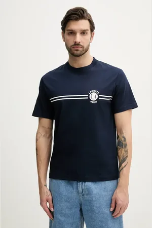 Lacoste T-shirt bawełniany męski kolor z nadrukiem TH9694