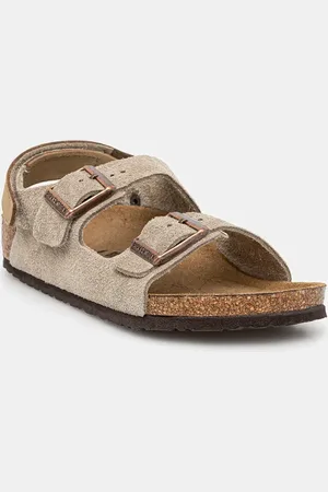 Birkenstock Sandały zamszowe dziecięce Milano kolor 1029471