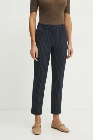 Max&Co. Spodnie damskie kolor fason cygaretki medium waist 2516131042200