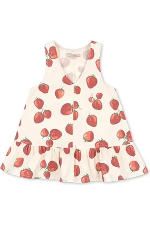 Konges Sløjd Sukienka bawełniana dziecięca FEN DRESS GOTS kolor mini rozkloszowana KS102443