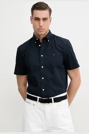 Tommy Hilfiger Koszula bawełniana męska kolor regular z kołnierzykiem klasycznym MW0MW37584