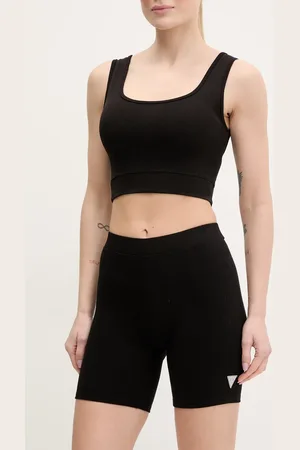 Guess Szorty CROCUS damskie kolor gładkie medium waist V5GD12 KCRS2