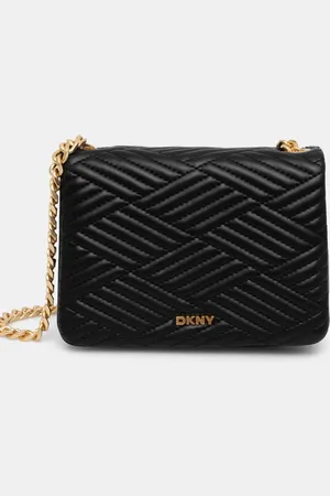 DKNY Torebka skórzana kolor R44EKI06