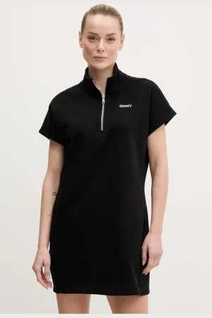 DKNY Sukienka kolor mini prosta DP5D4895