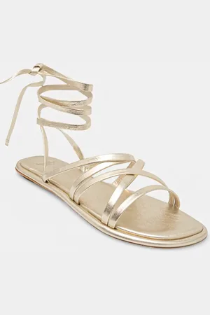 Max Mara Sandały skórzane FIABE damskie kolor 2515521095600