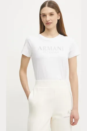 Armani Exchange T-shirt bawełniany damski kolor XW000387 AF10354
