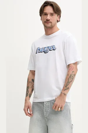 Hugo Blue T-shirt bawełniany męski kolor z nadrukiem 50542932