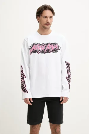 Karl Kani Longsleeve bawełniany kolor z nadrukiem 60240035