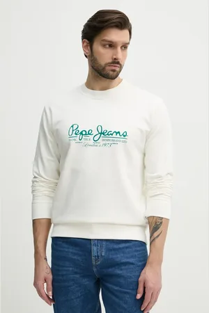 Pepe Jeans Bluza bawełniana DUMAS CREW męska kolor z nadrukiem PM582832