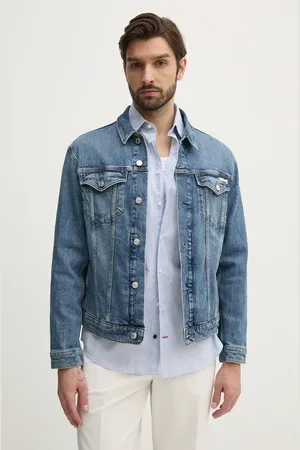 Calvin Klein Kurtka jeansowa kolor przejściowa J30J327588