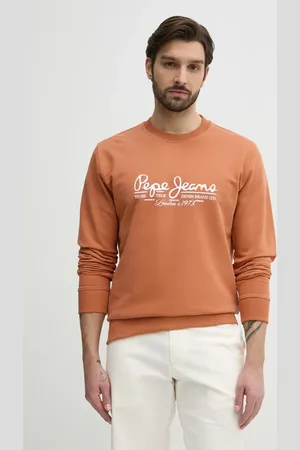 Pepe Jeans Bluza bawełniana DUMAS CREW męska kolor z nadrukiem PM582832