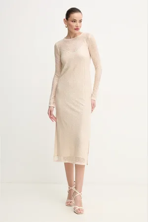 Pinko Sukienka kolor maxi prosta 104709 A2EX