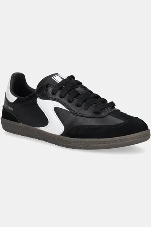 Skechers Sneakersy skórzane HOTSHOT damskie kolor 185232
