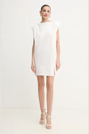Pinko Sukienka bawełniana kolor mini prosta 104901 A2HE