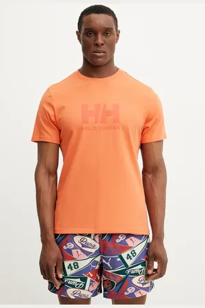 Helly Hansen T-shirt bawełniany HH LOGO męski kolor z nadrukiem 54596