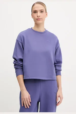 PUMA Bluza bawełniana damska kolor gładka 685058