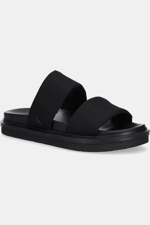 Calvin Klein Klapki FLAT MOLDED DBL BAR SANDAL CV męskie kolor YM0YM01222