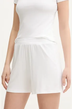 Guess Szorty LIA damskie kolor gładkie high waist O5GD01 KCQ72